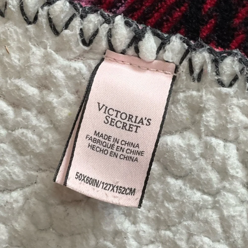 Victoria’s Secret Plaid Plush Blanket